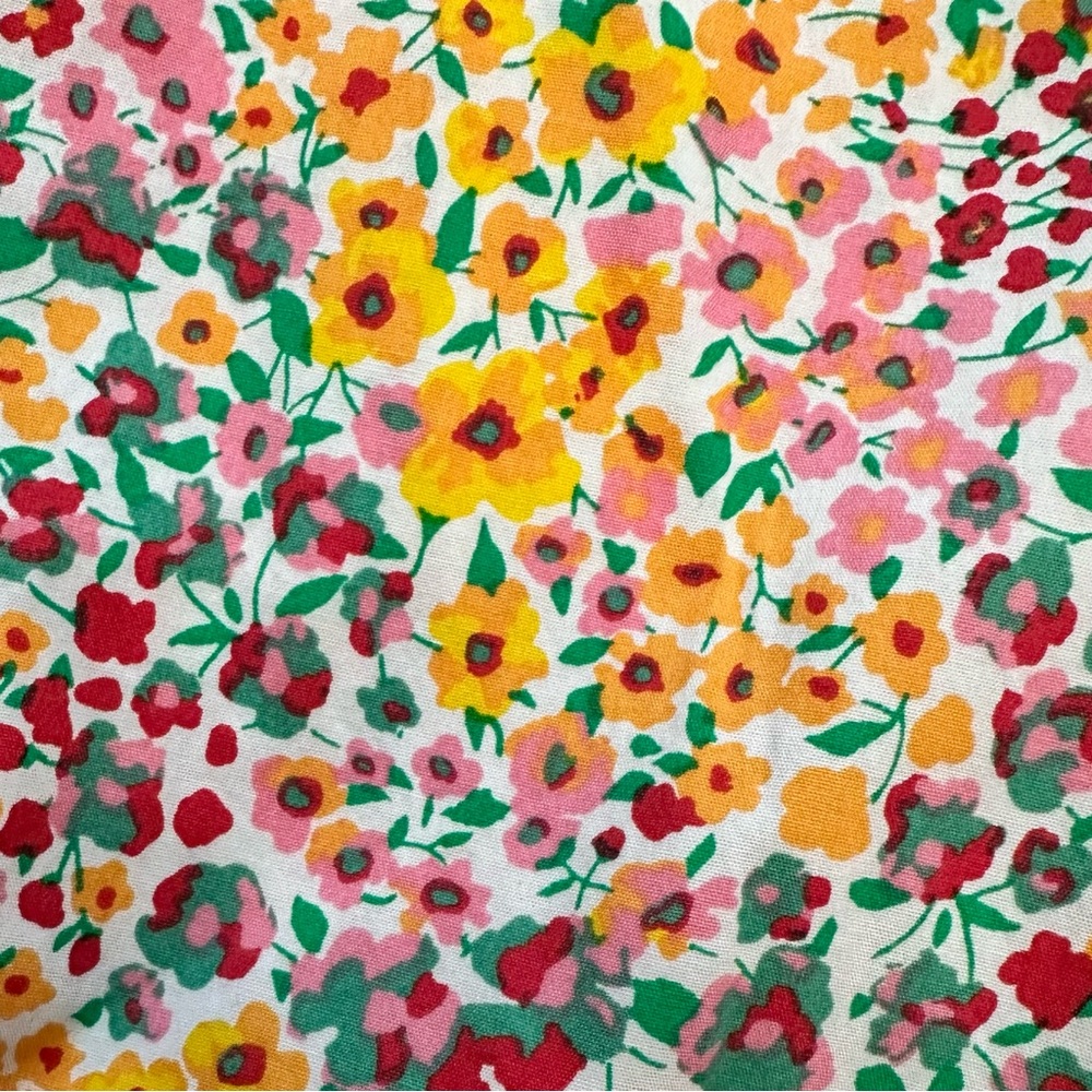 J.CREW Mixed Floral Sleeveless Tiered Midi Dress Pockets 4 - Picture 7 of 9
